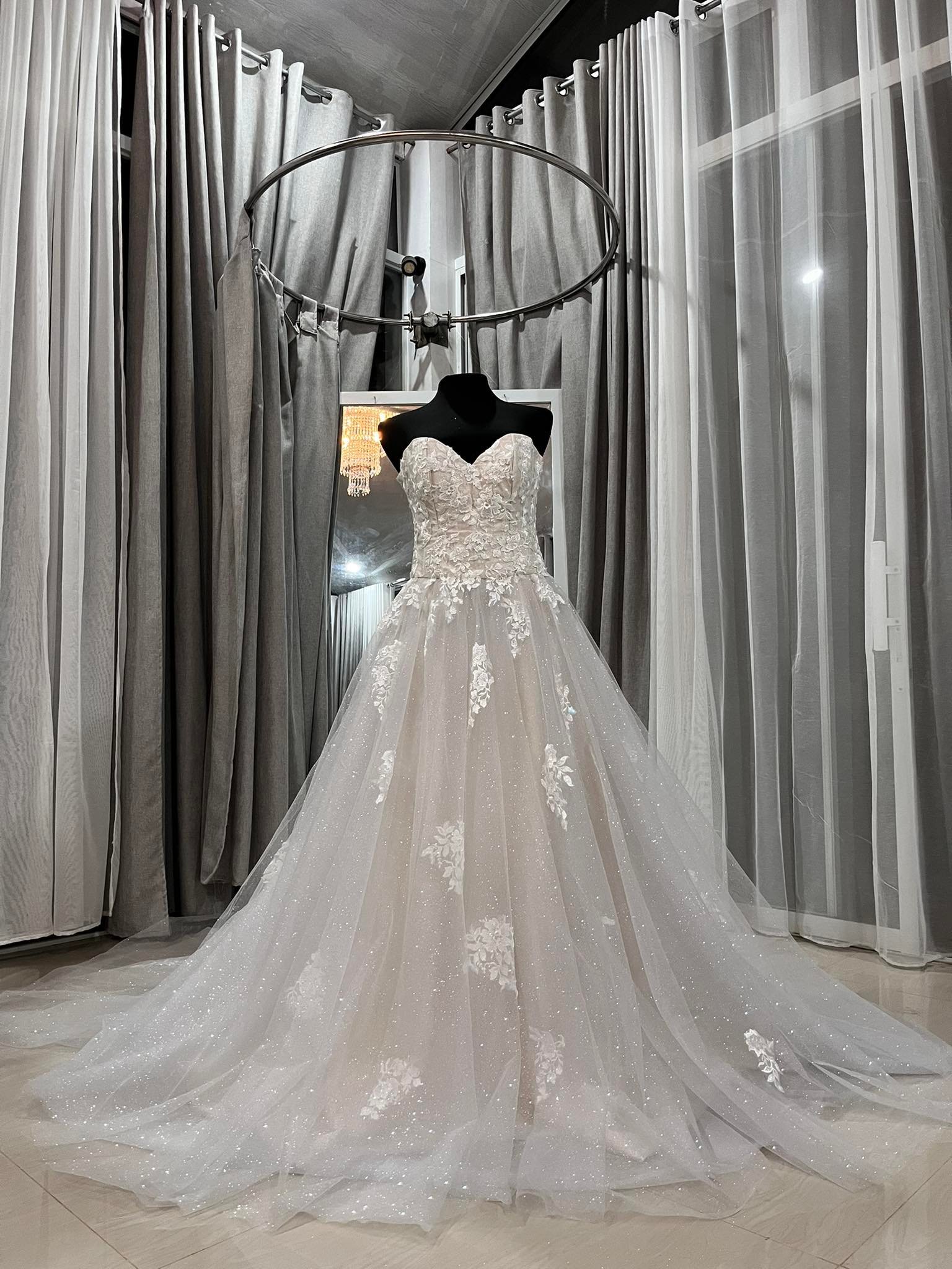 Order 412 Princess Gold and Ivory Wedding Dress With Pockets and